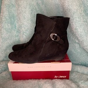 Black Zip Ankle Boots